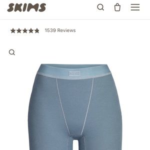 Skims ribbed boxer shorts